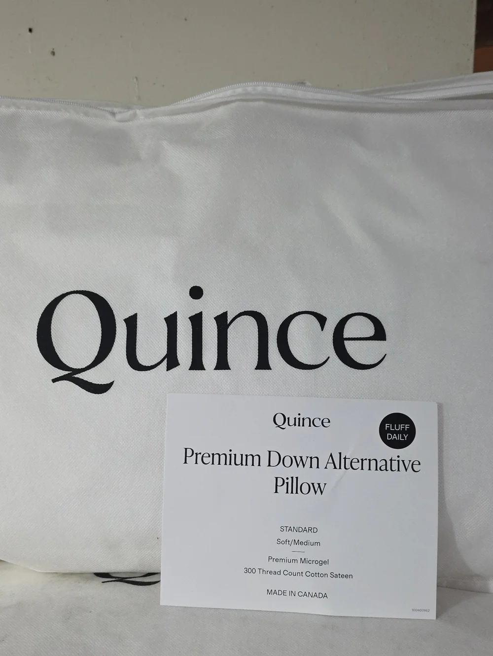Quince Premium Down Alternative Pillow - Soft/Medium